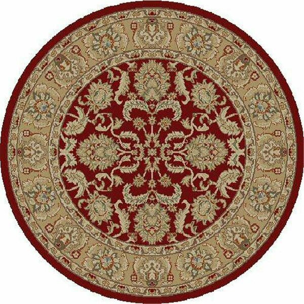 Concord Global Trading 7 ft. 10 in. Ankara Oushak - Round, Red 61709